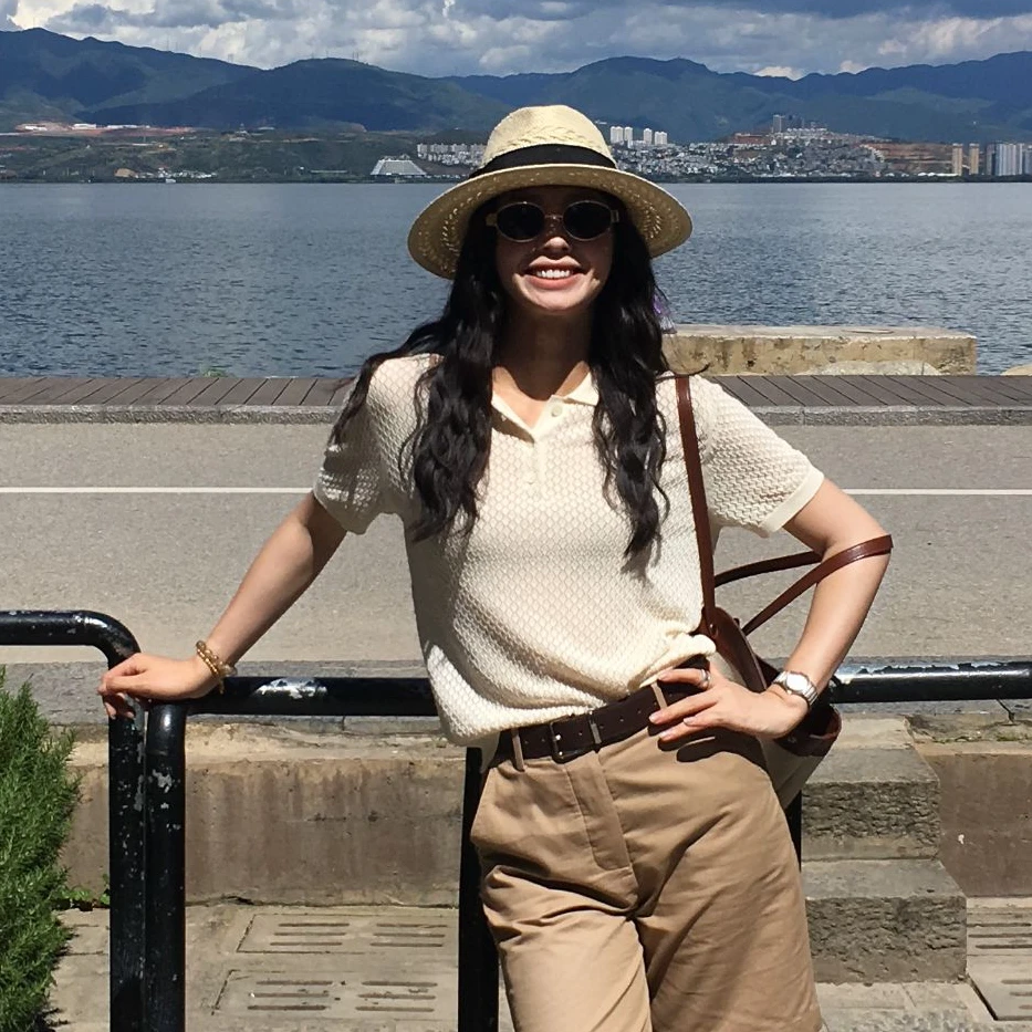 【风起初夏】天丝短袖夏季新款微镂空冰感针织上衣Y813