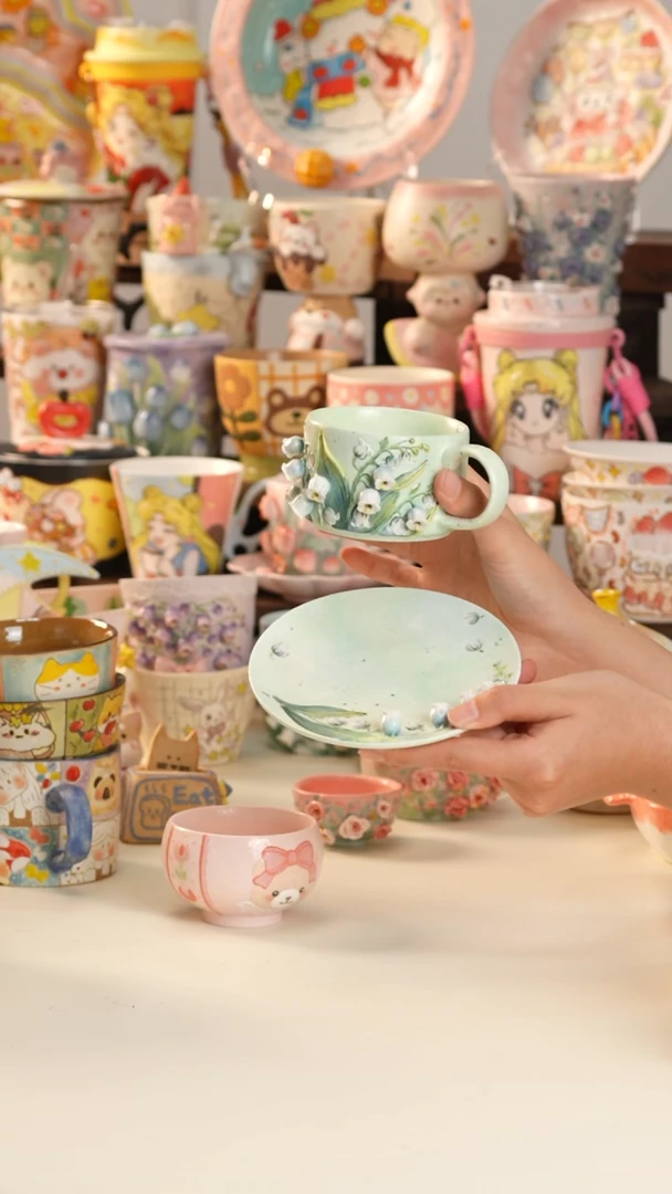 其他陶景德镇釉下彩手绘设计师款陶瓷