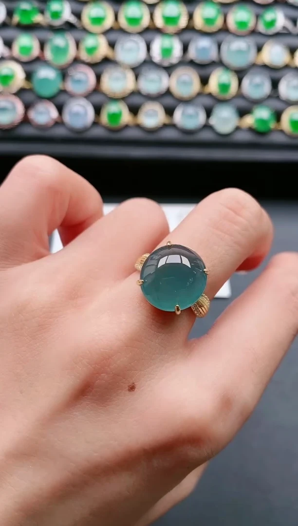 【闪购商品】翡翠戒指银S925镶嵌111111