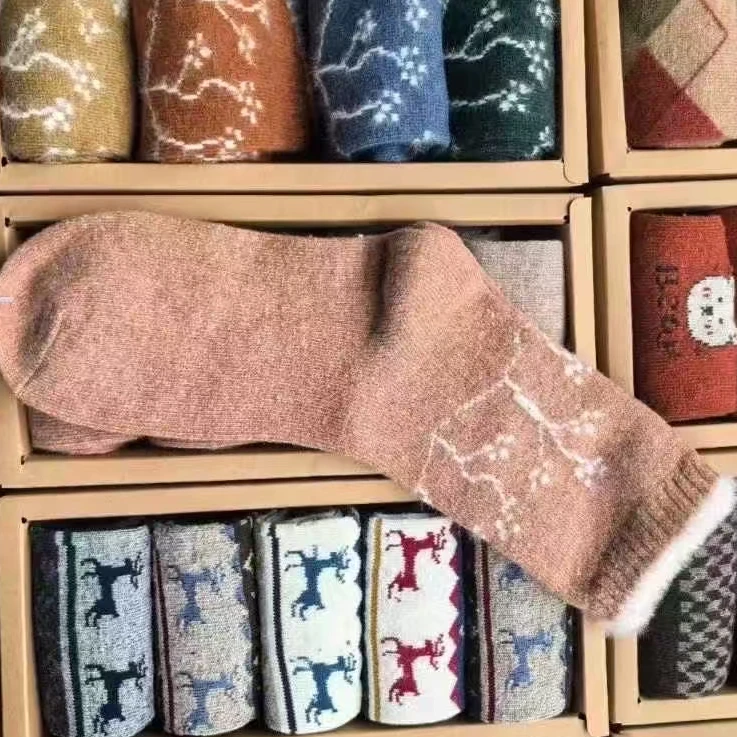 阿明良品秋冬咩咩袜