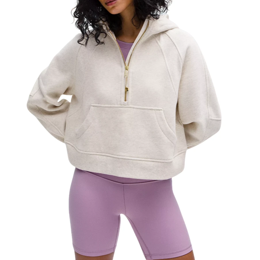 lululemon/露露乐蒙Scuba Half-Zip Hoodie 半拉链女士带帽卫衣1