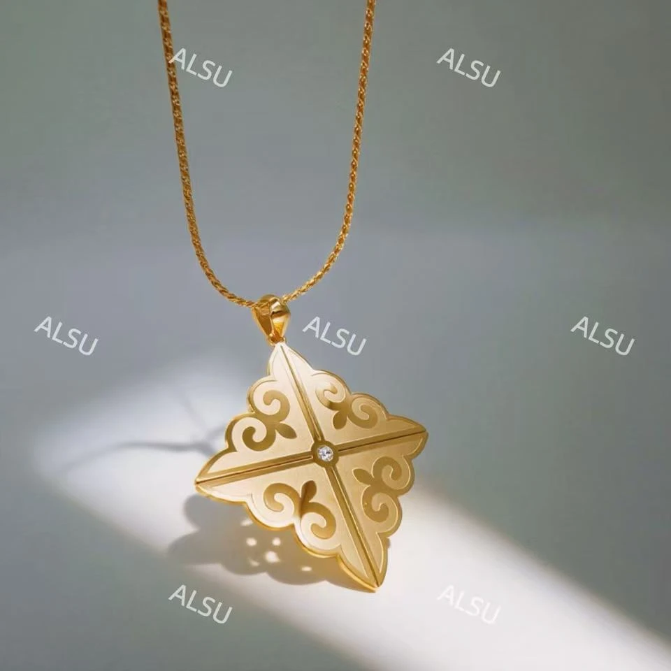合金项链 ALSU原创2025新款民族风经典毛衣链个性复古轻奢时尚