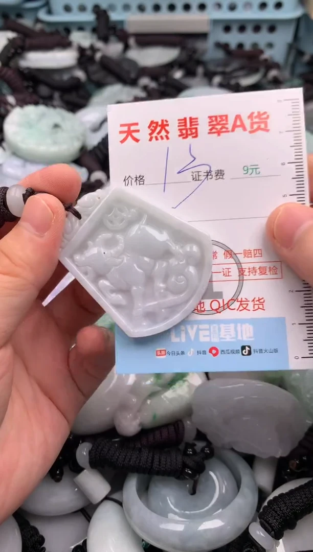 翡翠未镶嵌吊坠(不含链)1