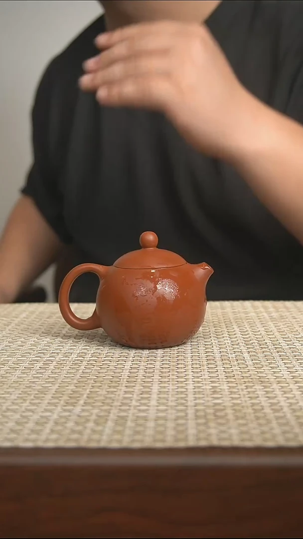 茶壶紫砂宜兴紫砂壶红泥西施120cc