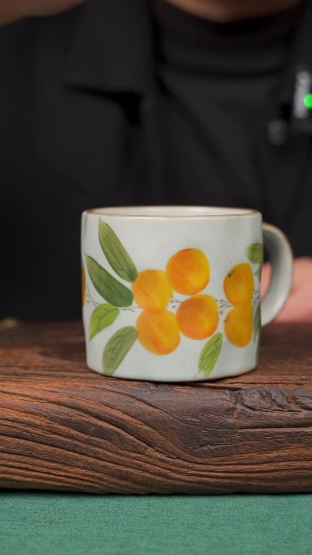 【闪购商品】瓷片65寻一缕瓷香杯釉下手工手绘瓷器