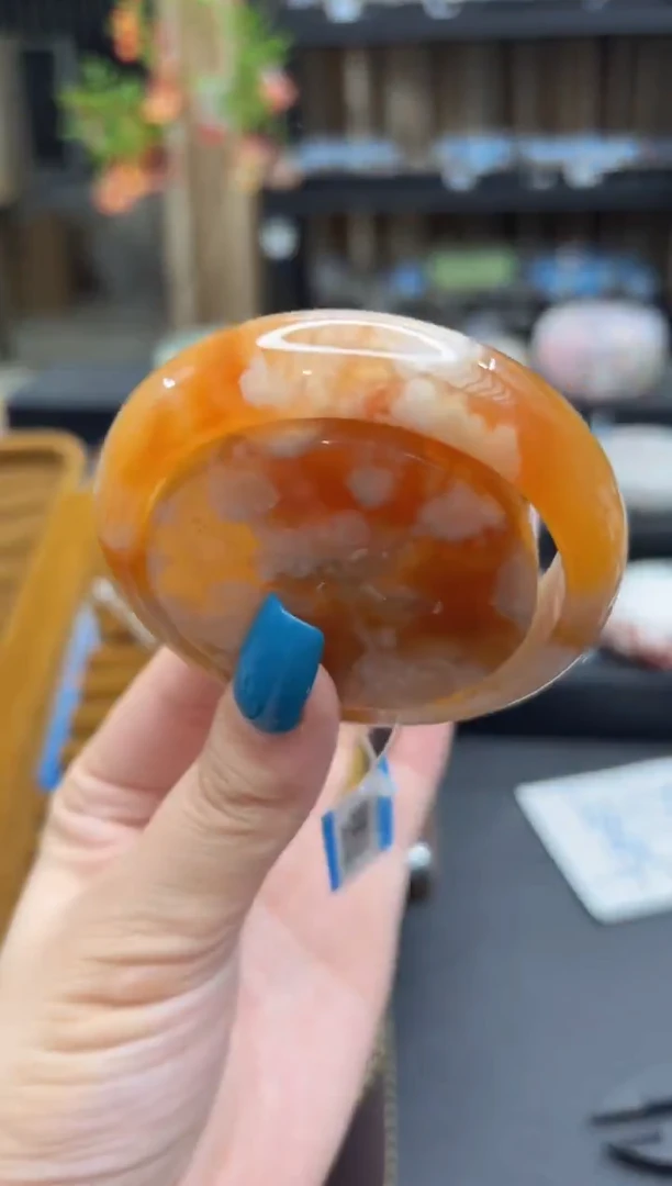 未镶嵌手镯石英质玉67(54圈赠送镯心)