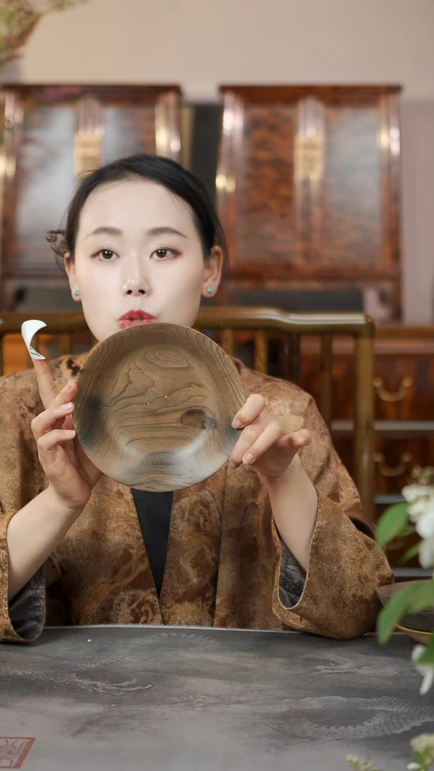 金丝楠原木精工坚果盘977