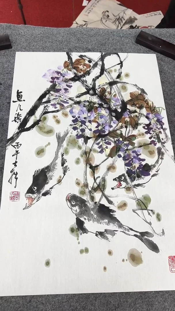 国画周大拙/国画/花鸟