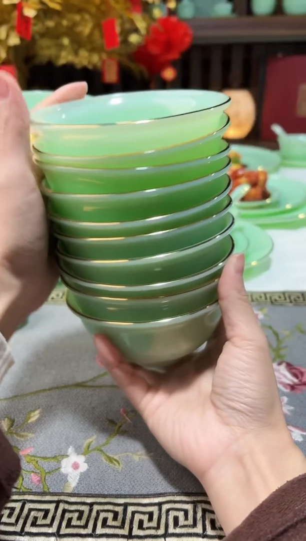 玉瓷4.5英寸饭碗10个景德镇陶瓷