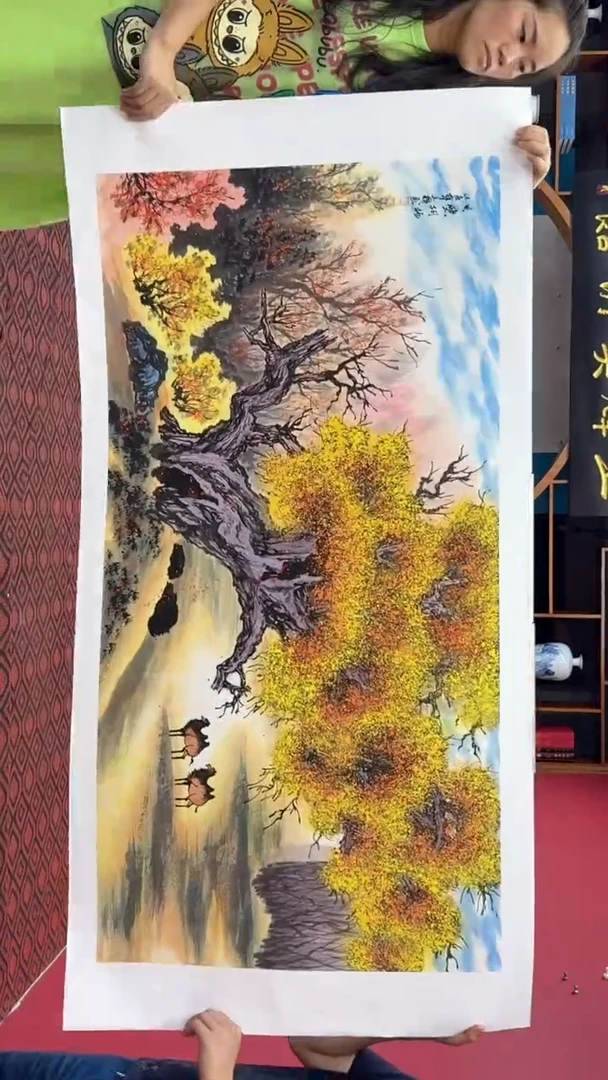 国画绘画山水花鸟
