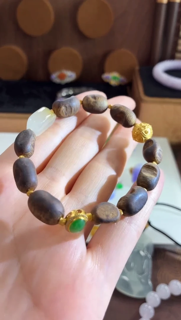 未镶嵌手串翡翠手饰