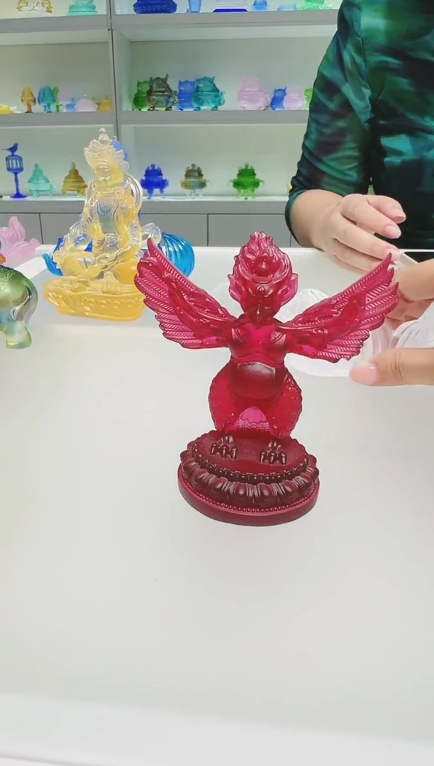 手工艺品琉璃古法琉璃大鹏鸟