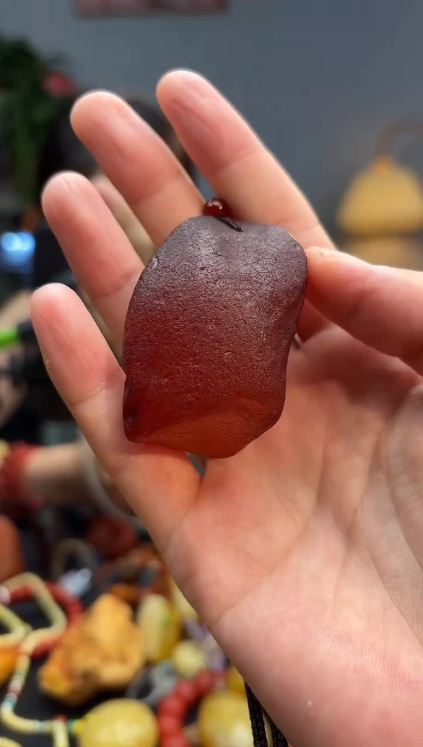 琥珀颈饰未镶嵌吊坠