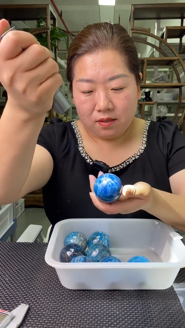 球磷灰石未镶嵌蓝磷灰球D532多样性发其一210+