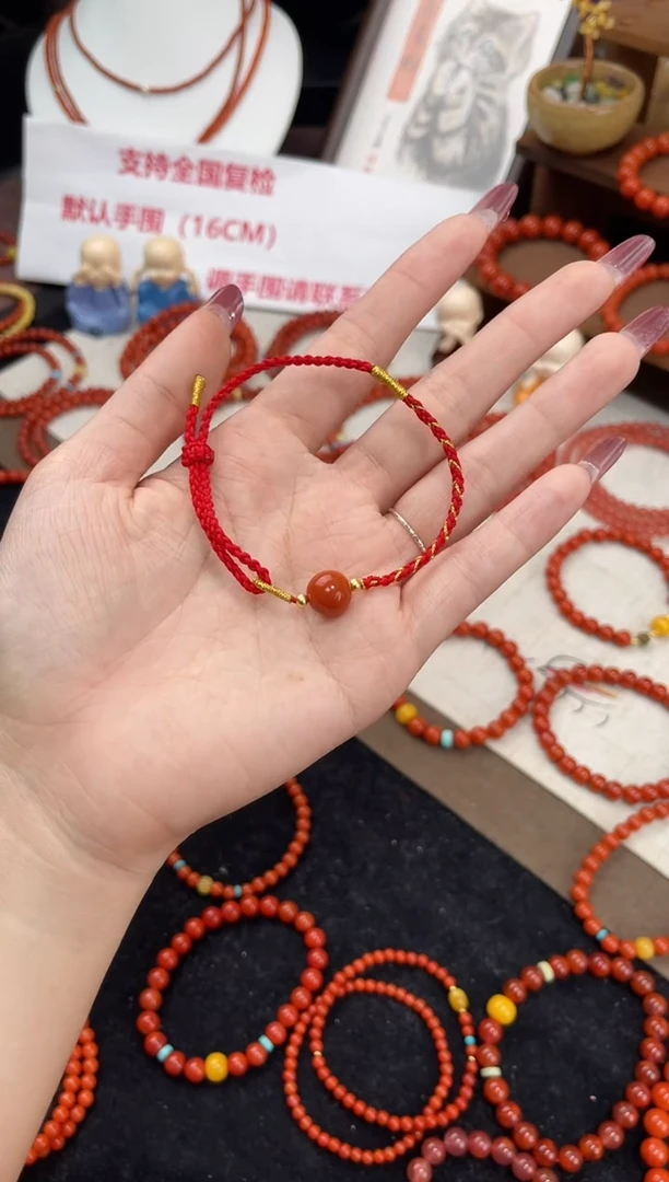 未镶嵌手链南红玛瑙南红单圈手绳QF-A471