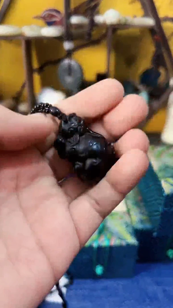 【闪购商品】和田玉（墨玉）挂件未镶嵌和田 小貔貅 (飞铃文玩)