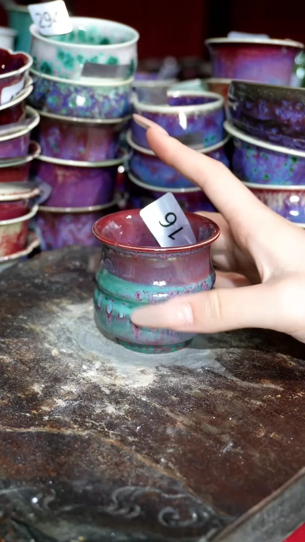 摆件精品窑变钧瓷茶器