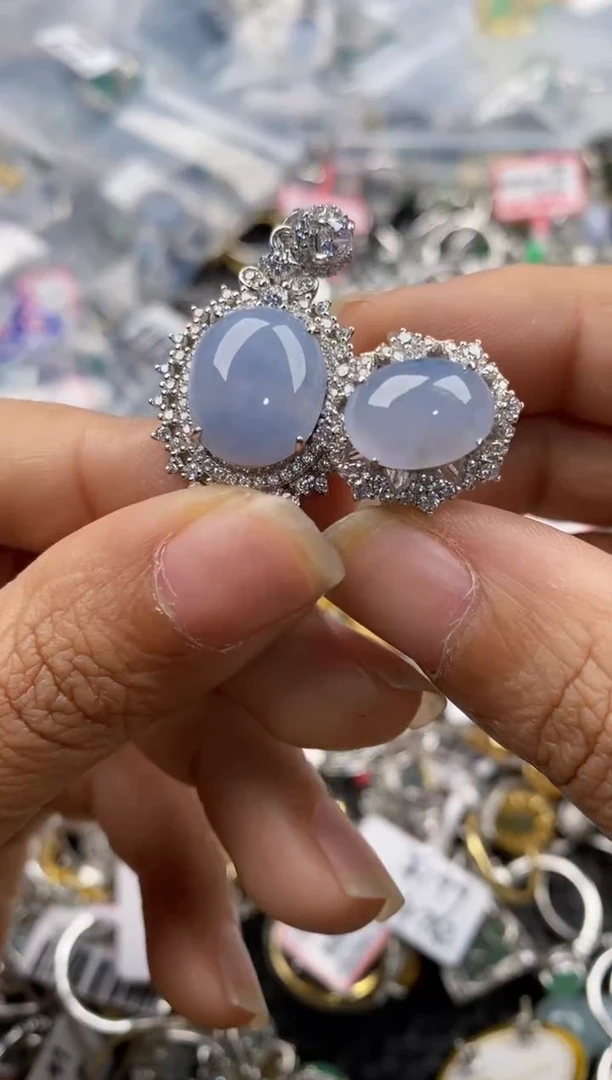 银S925镶嵌戒指翡翠1212---1