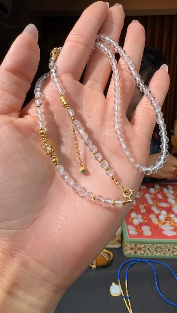 银S925镶嵌颈饰水晶22国风姐6.10多样性拍一发一