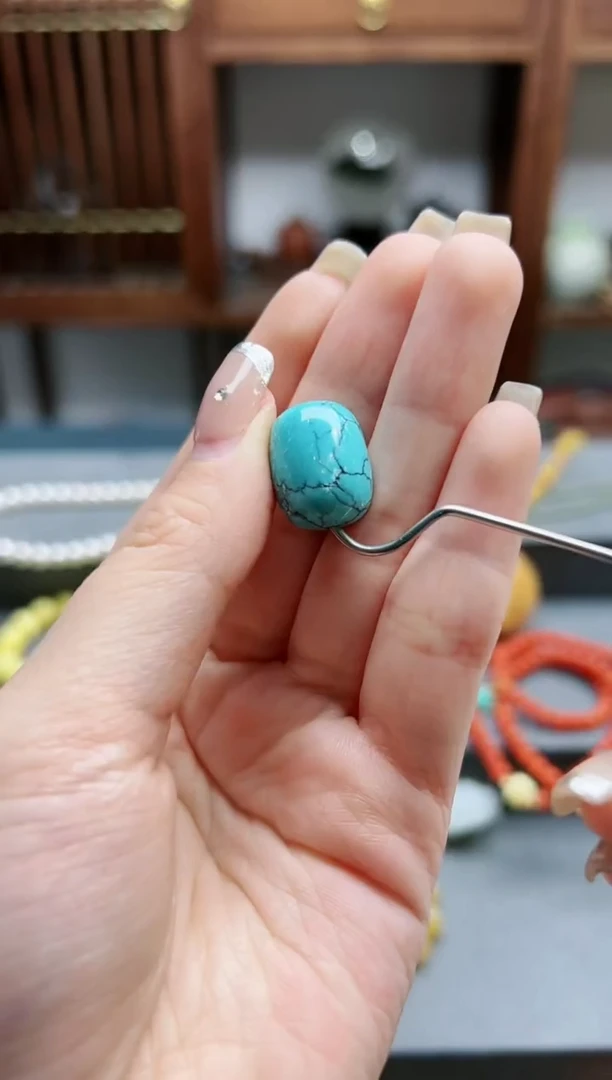 【闪购商品】绿松石配饰未镶嵌松石桶珠*1 GSX