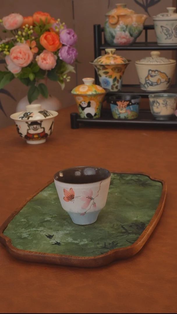 玉兰花系列  紫砂品茗杯