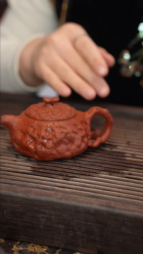 茶壶紫砂【嘴封釉 宽口】供春 大红袍 170cc