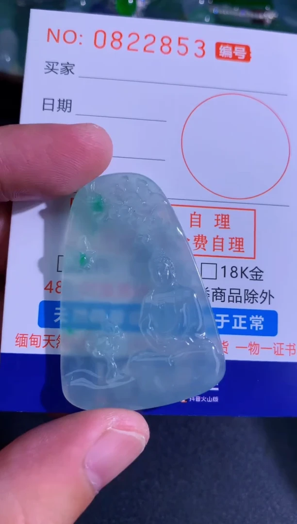 颈饰未镶嵌翡翠天然A货翡翠
