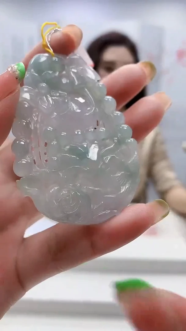 未镶嵌定制翡翠4829ry-毛货挂件76