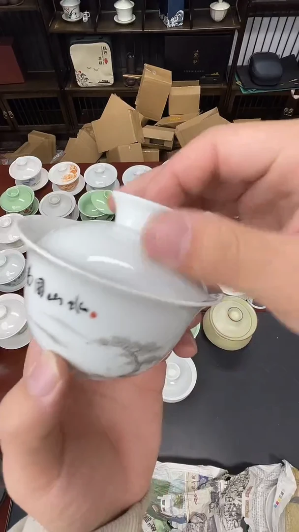 陶瓷茶具临时链接瓷盖碗