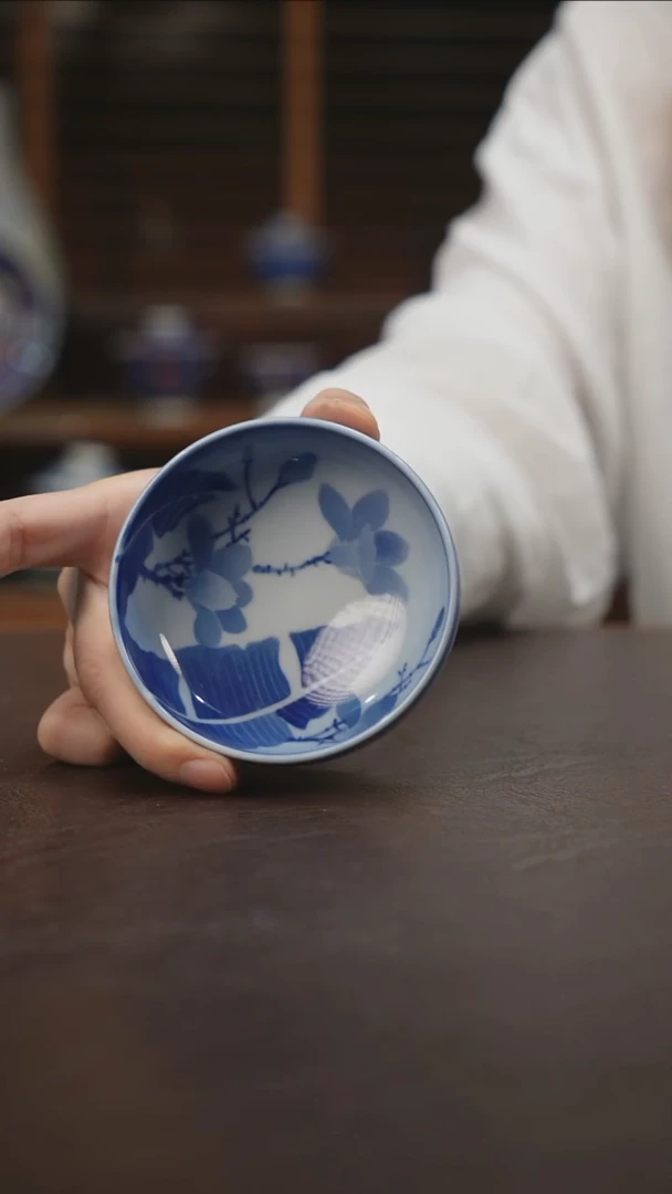 杯景德镇陶瓷杯碗柴烧多人