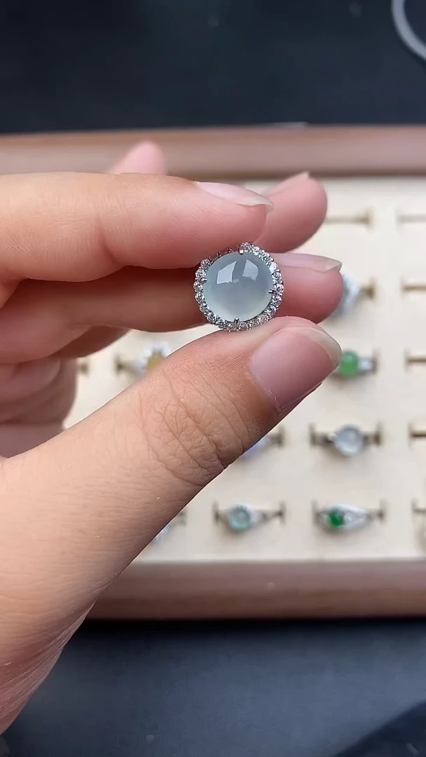银S925镶嵌定制翡翠97696796