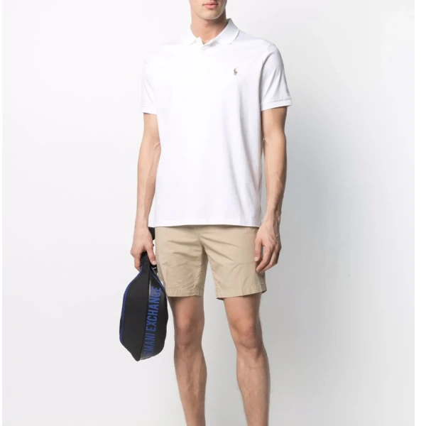 POLO RALPH LAUREN拉夫劳伦三粒扣白色短袖POLO衫710713130003