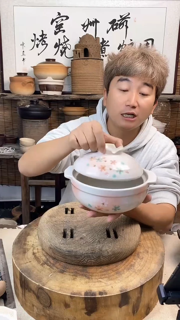 土陶（微瑕）梦樱6号锅1000ml小土锅