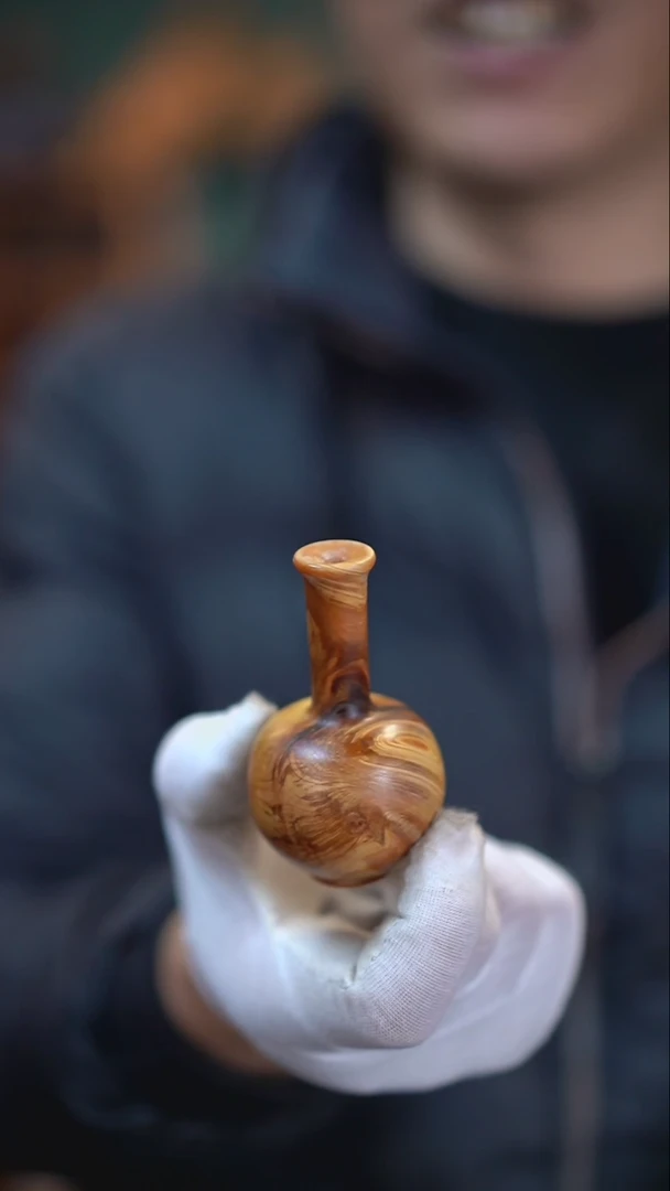 【闪购商品】枣木雷击枣木崖柏小花器