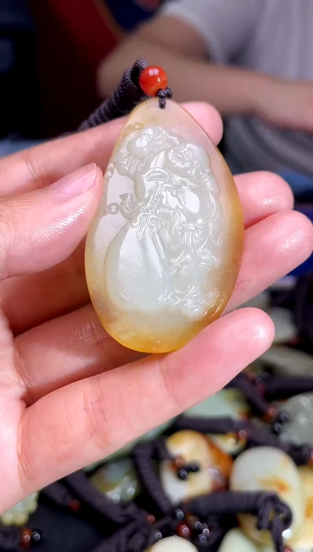 和田玉未镶嵌挂件1