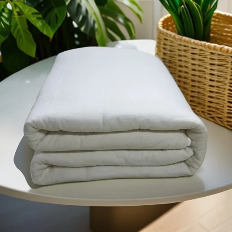 尹弹匠棉被手工包边婴幼儿学生加厚四季通用蓬松舒适。盖垫两用