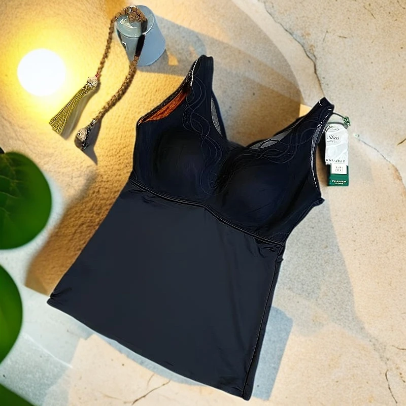 知羽.香云 春夏新款轻薄舒适蕾丝V领美体养肤美背背心ZY65207