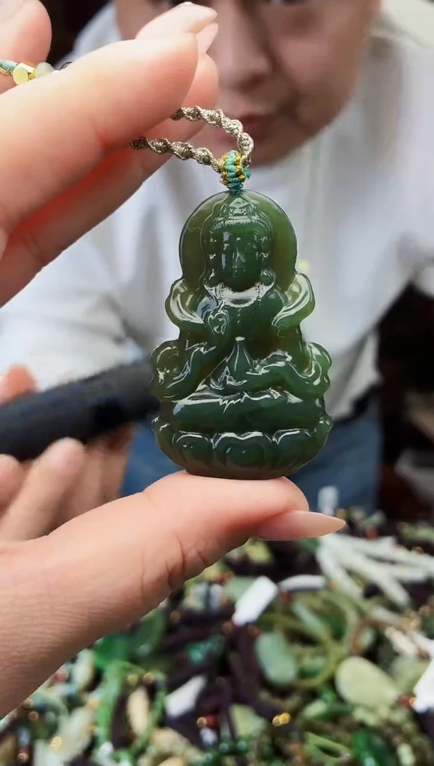 颈饰未镶嵌和田玉拍一发一多样性发货