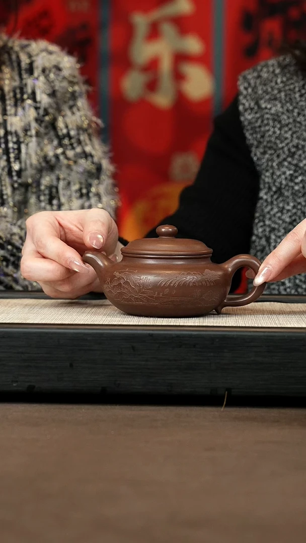 【闪购商品】紫砂茶壶【P006】仿古刻+大茶