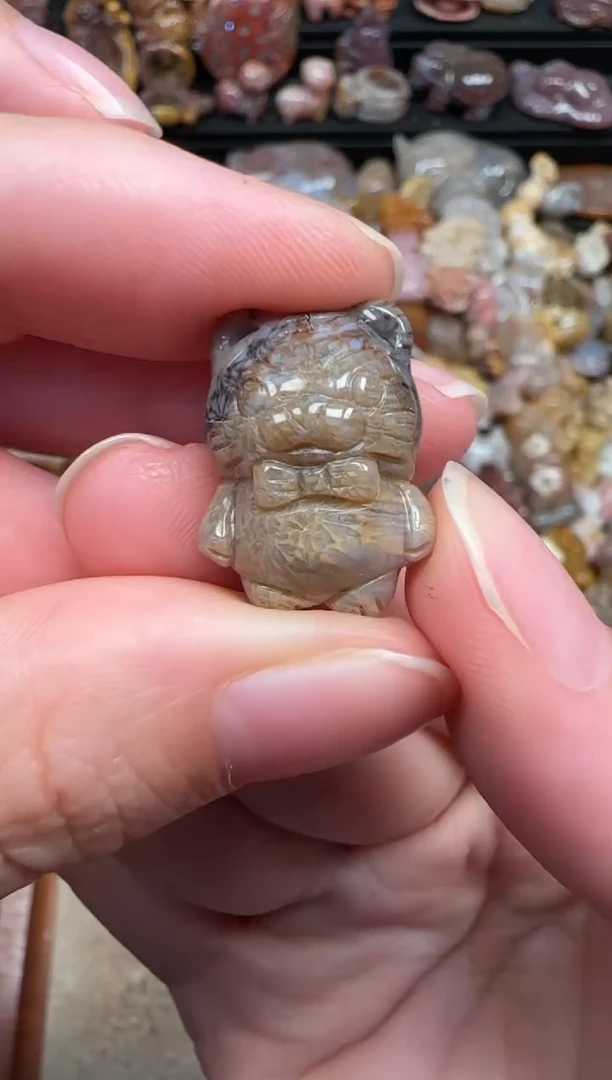 颈饰未镶嵌硅化珊瑚（珊瑚玉）721