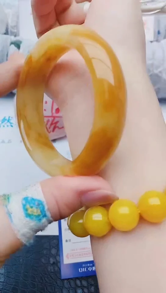 未镶嵌手镯石英质玉w228+58-59