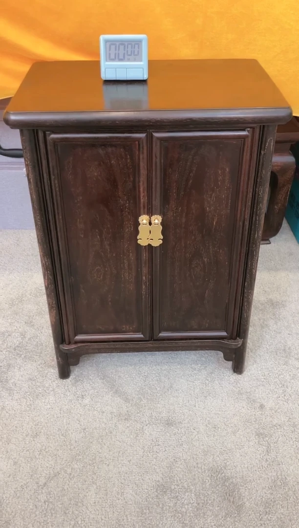 【闪购商品】木小叶紫檀 面条柜尺寸42*24*60微瑕