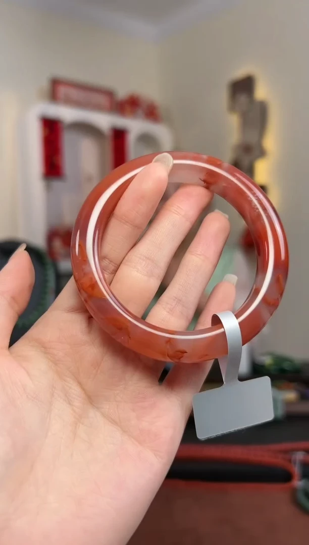 【闪购商品】南红玛瑙手镯未镶嵌S15- 58mm+