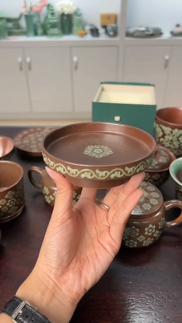 龙泉云间青瓷小米茶器