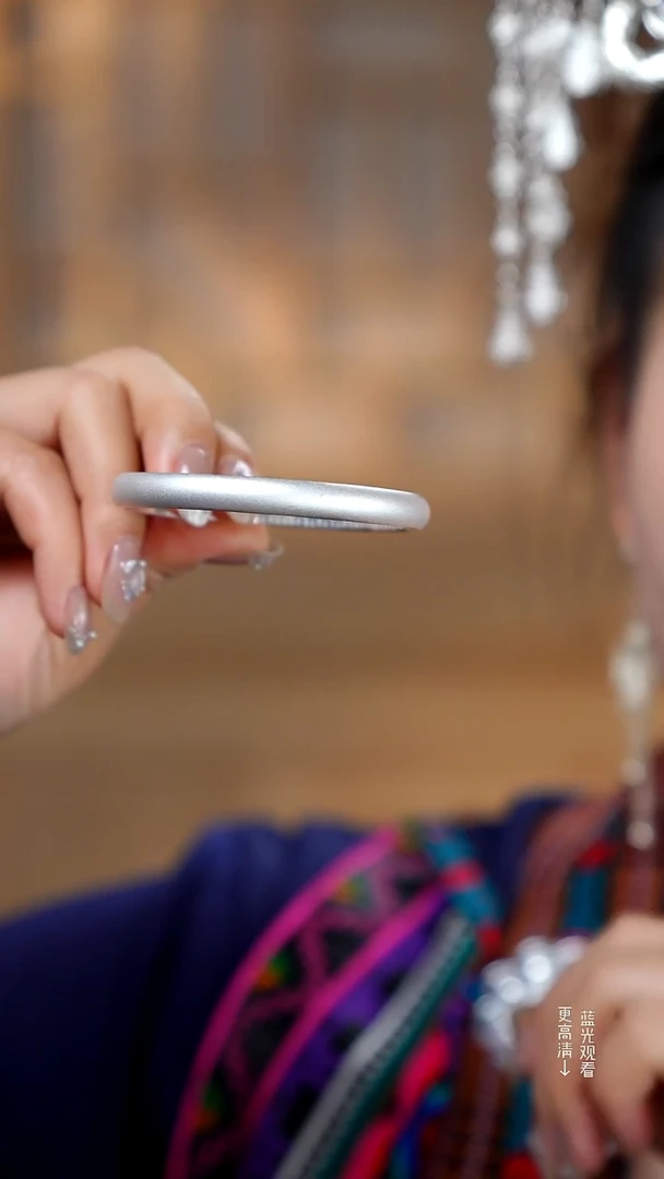 珐琅足银999实心古法手镯60圈