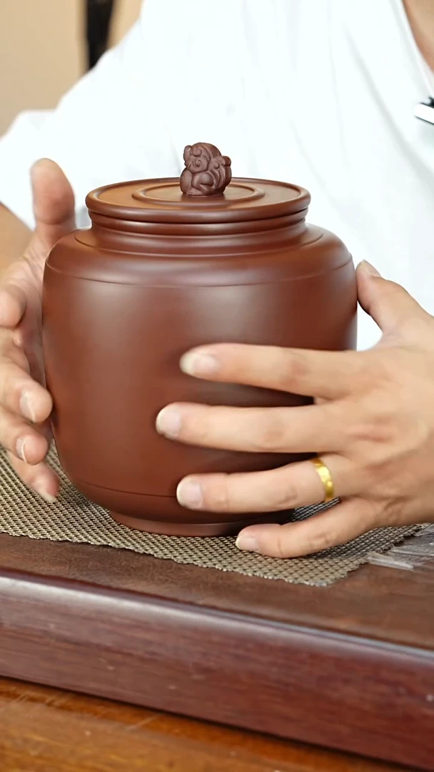 宜兴原矿紫砂茶叶罐