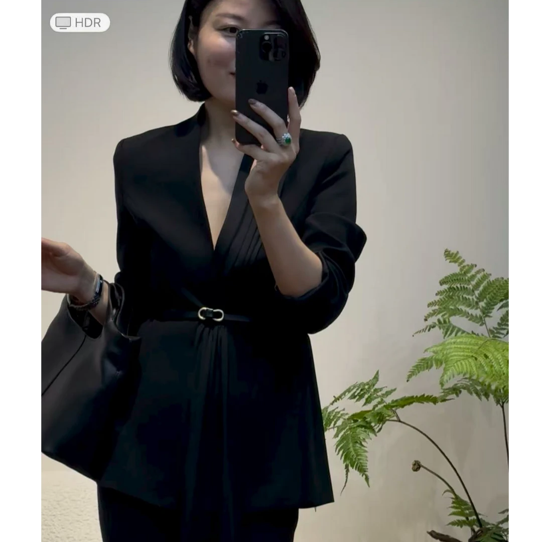 TANTAN 百搭显瘦气质通勤小众西装2684