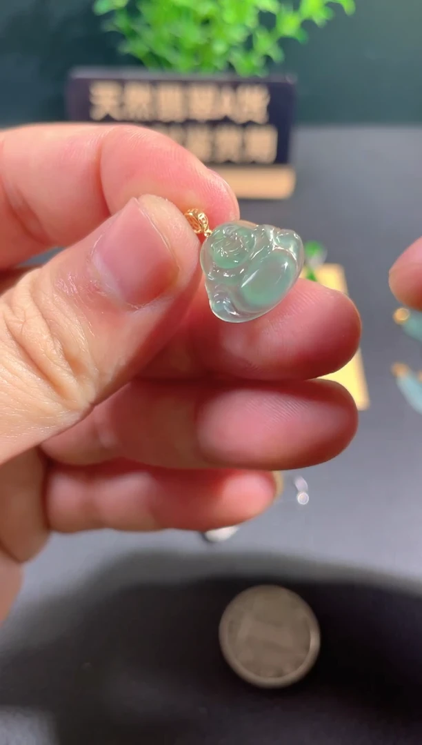 【闪购商品】翡翠颈饰18K金镶嵌多样性发货