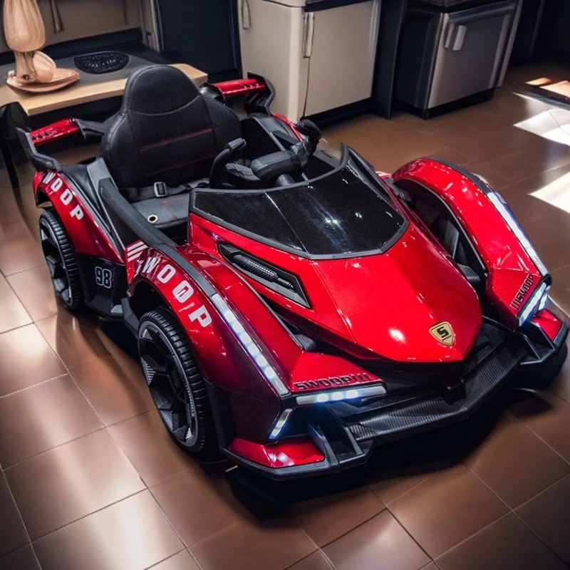 1到6岁宝宝适用男女通用可坐人带遥控双驱动四轮儿童电动摇摆玩具