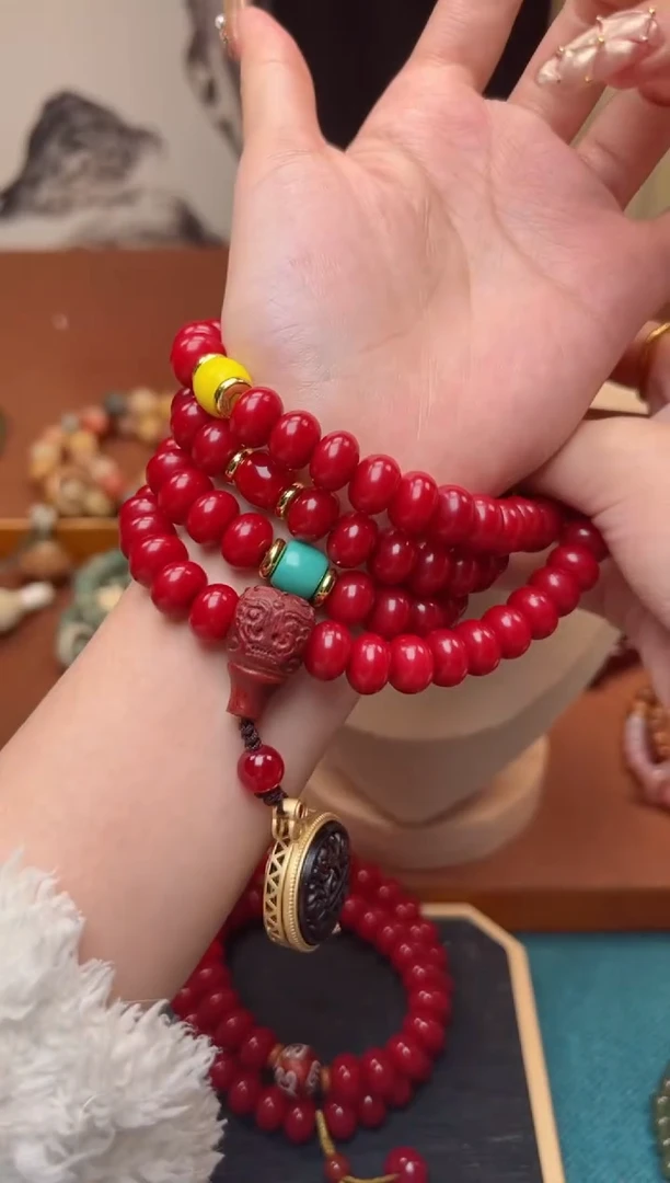 【闪购商品】红菩提108颗带香囊 红心菩提